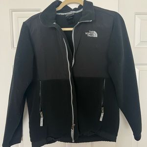 Boys North Face Denali Jacket, Black, Size Large